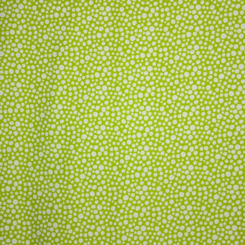 Flanel groen met witte stippen